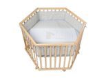 Roba Laufgitter, Natur, Holzwerkstoff, Tiere, Sechseckig, 118.5x72.5x103.5 cm, Babymöbel, Laufstall Baby