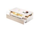 Flieks Couchtisch, Weiß, Holz, 49x13.97x106.05 cm, Wohnzimmer, Wohnzimmertische, Couchtische