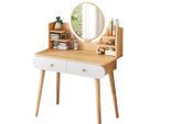 Rexo Schminktisch,, Braun, Holzwerkstoff, 40x120x80 cm, Schlafzimmer, Schminktische