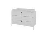 VitaliSpa Wickelkommode, Weiß, Holzwerkstoff, 3 Schubladen, Rechteckig, 133x98.4x70 cm, Babymöbel, Wickelkommoden & Zubehör, Wickelkommoden