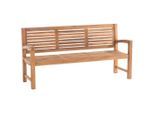 CLP Gartenbank, Teak, Holz, 180x92x59 cm, Gartenmöbel, Gartenbänke