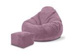 Dreamroots Sitzsack, Violett, Textil, 70x70x70 cm, Oeko-Tex® Standard 100, Wohnzimmer, Hocker, Sitzsäcke, XXL Sitzsäcke