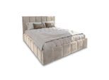 Masseno Polsterbett, Creme, Holz, 160x200 cm, Schlafzimmer, Betten, Polsterbetten
