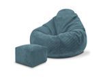 Dreamroots Sitzsack, Dunkelblau, Blau, Textil, 70x70x70 cm, Oeko-Tex® Standard 100, Wohnzimmer, Hocker, Sitzsäcke, XXL Sitzsäcke