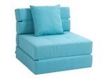 Homcom Schlafsessel,, Blau, Textil, 70x61x70 cm, Wohnzimmer, Sessel, Schlafsessel
