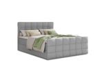 Sofnet Boxbett, Grau, Textil, H3, Rechteckig, 140x200 cm, Schlafzimmer, Betten, Boxspringbetten