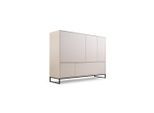 Agmat-Furniture Kommode, Beige, Holzwerkstoff, 160x120x45 cm, Wohnzimmer, Kommoden & Sideboards, Kommoden