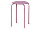 Hocker, Rosa, Metall, 30x44x30 cm, Wohnzimmer, Hocker