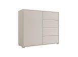 Mirjan24 Kommode, Kaschmir, Kunststoff, 4 Schubladen, Rechteckig, 100x93x41 cm, Wohnzimmer, Kommoden & Sideboards, Kommoden