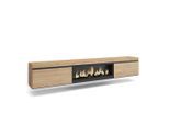 Skraut Home Lowboard,, Eiche, Holzwerkstoff, Rechteckig,Rechteckig, 267x45x35 cm, Wohnzimmer, Wohnwände, Lowboards, Lowboards stehend
