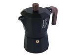 Espressokocher PINTINOX "BALCK&WOOD", mattschwarz, 3, Kaffeemaschinen