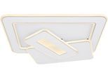 GLOBO LIGHTING Deckenleuchte "KIQUE", weiß, H: 6,8cm, 1 Stk., Leuchten, Deckenlampe Wohnzimmer-Leuchte Schlafzimmer-Leuchte Flur Küche, Deckenleuchte