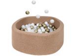 My Baby Lou Bällebad, Cappuccino, Gold, Transparent, Perlmutt, Kunststoff, Textil, 30 cm, EN 71, Spielzeug, Kinderspielzeug, Bällebad