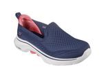 Skechers GO WALK 7 - Vina Textile Dames Navy/Coral Trainers