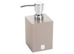 Joop! Seifenspender Bathline, Grau, Beige, Kunststoff, Uni, 7.5x17x7.5 cm, Badaccessoires, Waschplatzzubehör, Seifenspender