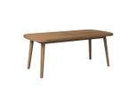 Ambia Garden Gartentisch, Akazie, Holz, Akazie, massiv, zylindrisch, 200x77x100 cm, FSC 100%, Gartenmöbel, Gartentische, Gartentische