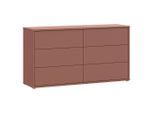 Carryhome Kommode, Terracotta, Kunststoff, 6 Schublade(n) Schubladen, 155x83x42 cm, Typenauswahl, Beimöbel erhältlich, in verschiedenen Größen erhältlich, Wohnzimmer, Kommoden & Sideboards, Kommoden