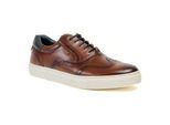 Pod Dobbs Leren Heren Tan Brogues Schoenen