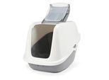Savic Haubentoilette Nestor Giant weiss-cool grau
