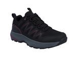 Hi-Tec Stealth Low Womens Polyester Dames Zwarte/paarse Wandelschoenen