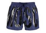 Moschino merkprint logo marineblauwe korte zwemshort