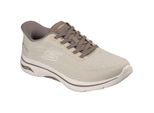 Skechers GO WALK Arch Fit 2.0 Percy Textiel Heren Tan Standaard Sneakers