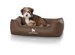 Knuffelwuff Kunstleder Hundebett Sidney braun S