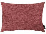 Dekokissen APELT "Toulouse", rot, pink, unifarben, B:45cm H:10cm L:35cm, Chenille, Polyester, Dekokissen_Sitzkissen_Kissenhüllen, Chenille mit 3D Effekt