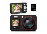 ROLLEI Compactline 64 Dual Screen Kompaktkamera (64 MP Digitalkamera mit 4K)