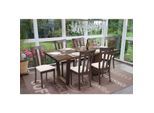 6er-Set Esszimmerstuhl MCW-G46, Küchenstuhl Stuhl, Stoff/Textil Massiv-Holz ~ dunkles Gestell, beige