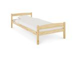 Idimex Einzelbett, Natur, Holz, Kiefer, Vintage, 90x200 cm, FSC Mix, Schlafzimmer, Betten