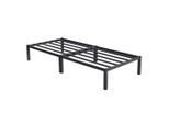 Ml-Design Metallbett, Anthrazit, Metall, Rechteckig, 90x200 cm, Schlafzimmer, Betten, Metallbetten