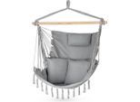 Outtec Hängesessel, Grau, Textil, 1-Sitzer, 100x130x75 cm, Gartenmöbel, Hängesessel