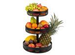eluno Obstetagere, Schwarz, Metall, 42 cm, Essen & Trinken, Geschirr, Schalen & Schüsseln, Obstschalen