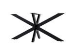 CLP Tischbein, Schwarz, Metall, 150x71x78 cm, Esszimmer, Tische, Esstische, Tischsysteme
