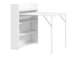 Homcom Esstisch, Weiß, Kunststoff, 3-Sitzer, 3 Fächer, Rechteckig, eckig, 78.5x93x91 cm, Esszimmer, Tische, Esstische