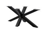 CLP Tischbein, Schwarz, Metall, 150x71x78 cm, Esszimmer, Tische, Esstische, Tischsysteme