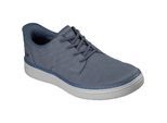 Skechers Hyland Justino Textile Herren Schuhe In Marineblau Mit Schnürung