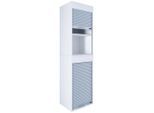 Mid.you Aktenschrank , Weiss , Holzwerkstoff , 2 Fächer , 50x186x40 cm , abschliessbar , Büromöbel, Aktenschränke
