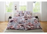Bettwäsche OTTO HOME "MELINA", grau, B/L: 135cm x 200cm, 1 Stk., 1 Stk., Renforcé, B/L: 80cm x 80cm, 2 Stk., Renforcé, Obermaterial: 100% Baumwolle, Bettwäsche, Bettwäsche, florale Bettwäsche mit Reißverschluss, ab Gr. 135x200 cm, Topseller