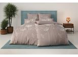 Bettwäsche OTTO HOME "Soucy", braun (taupe), B/L: 155cm x 220cm, 1 Stk., 1 Stk., Renforcé, B/L: 80cm x 80cm, 2 Stk., Renforcé, Obermaterial: 100% Baumwolle, Bettwäsche, Bettwäsche, ab Gr. 135x200, 100% Baumwolle, Renforcé & PREMIUM Satin (TC300)