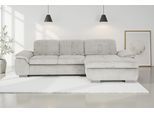 Ecksofa DIE PLANBAR "MP-IN16037 L-Form, Breite 289 cm, mit Federkern-Polsterung", cord ecru, B:289cm H:85cm T:195cm, 88% Polyester, 12% Polyamid, Sofas, Ecksofa, mit Sitztiefenverstellung & Zierkissen
