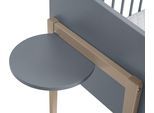 Ablageelement PAIDI "TABLAR LITTLE CLOUD", blau (mattblau), B:28,5cm H:1,6cm T:32cm, Holzwerkstoff, Regale, Ablageelement, Ablage-Tisch für dein Beistellbett, in mehreren Farben