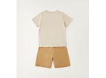 Shorts IDO "BABY BOY SUMMER SET", Mädchen, Gr. 3A, EURO-Größen, braun (cream), 100% Baumwolle, Hosen Shorts