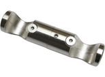 Deckenträger Adapter "für Ø 20 mm", silber (edelstahl, optik), SCHÖNER WOHNEN-KOLLEKTION, Sichtschutzbefestigungen, Deckenträger Adapter, Serie Einzelprogramm Leon Ø 20 mm