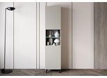 Vitrine HOME AFFAIRE "Phuket, Moderner Wohnschrank mit LED-Beleuchtung und Glasboden", kaschmir, B:40cm H:170cm T:31,5cm, Schränke, Vitrine, Verstellbare Einlegeböden für flexible Aufbewahrung