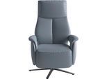 TV-Sessel SIT & MORE "TV Lazy", graublau, B:75cm H:117cm T:85cm, Sessel, TV-Sessel, mit Herz-Waage-Positon und 3 Motoren