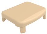 Bad-Stufe BISCHOF "Easy Step", beige, B:42cm H:11cm T:34cm, Kunststoff, Fußtritte, Bad-Stufe, Belastbarkeit bis 150Kg, hohe Standsicherheit.