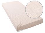 Spannbettlaken OTTO HOME "Strawberry in uni oder bunten Rainbow-Colors", beige (beige, rainbow), B:140cm L:200cm, Polycotton, Obermaterial: 50% Baumwolle, 50% Polyester, Bettlaken, Spannbettlaken, für Matratzen bis 18cm Höhe, Spannbetttuch, Baumwollmischung
