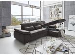 Ecksofa DIE PLANBAR "MP-IN16037 L-Form, Breite 289 cm, mit Federkern-Polsterung", grau (anthrazit), B:289cm H:85cm T:195cm, 100% Polyester, Sofas, Ecksofa, mit Sitztiefenverstellung & Zierkissen